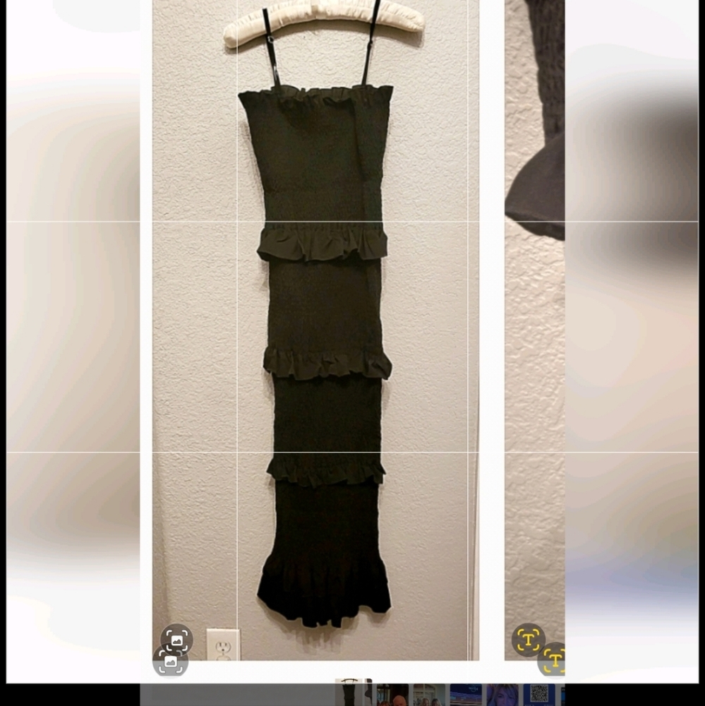 Black, stretchy dress